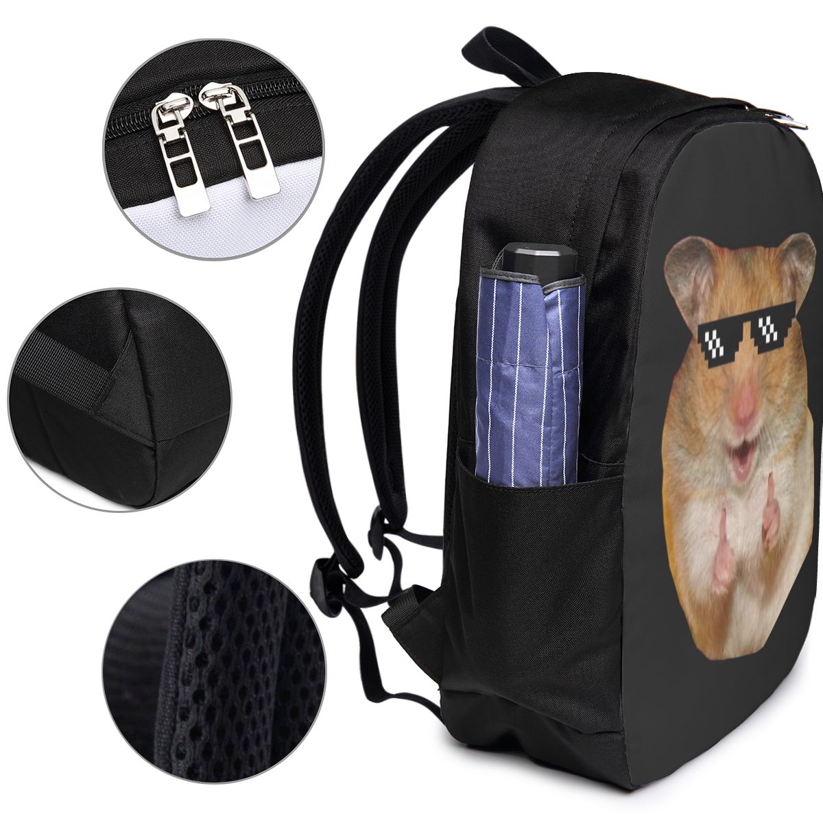 Funny Hamster Backpack Travel  - Laptop Bag recension och pris