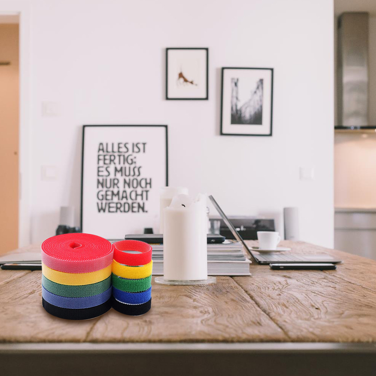 6 Rolls Easy Release Reusable  - Laptop Charger recension och pris