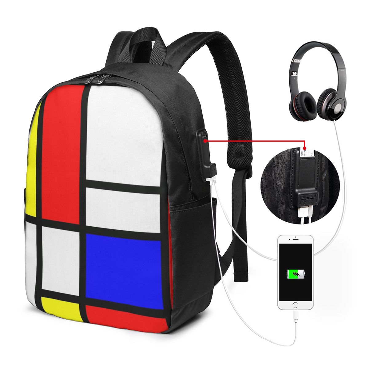 Piet Mondrian Composition  Bac - Laptop Bag recension och pris
