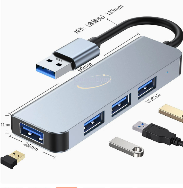 Hot-selling USB-C 4-port hub,  - Usb C Hub recension och pris